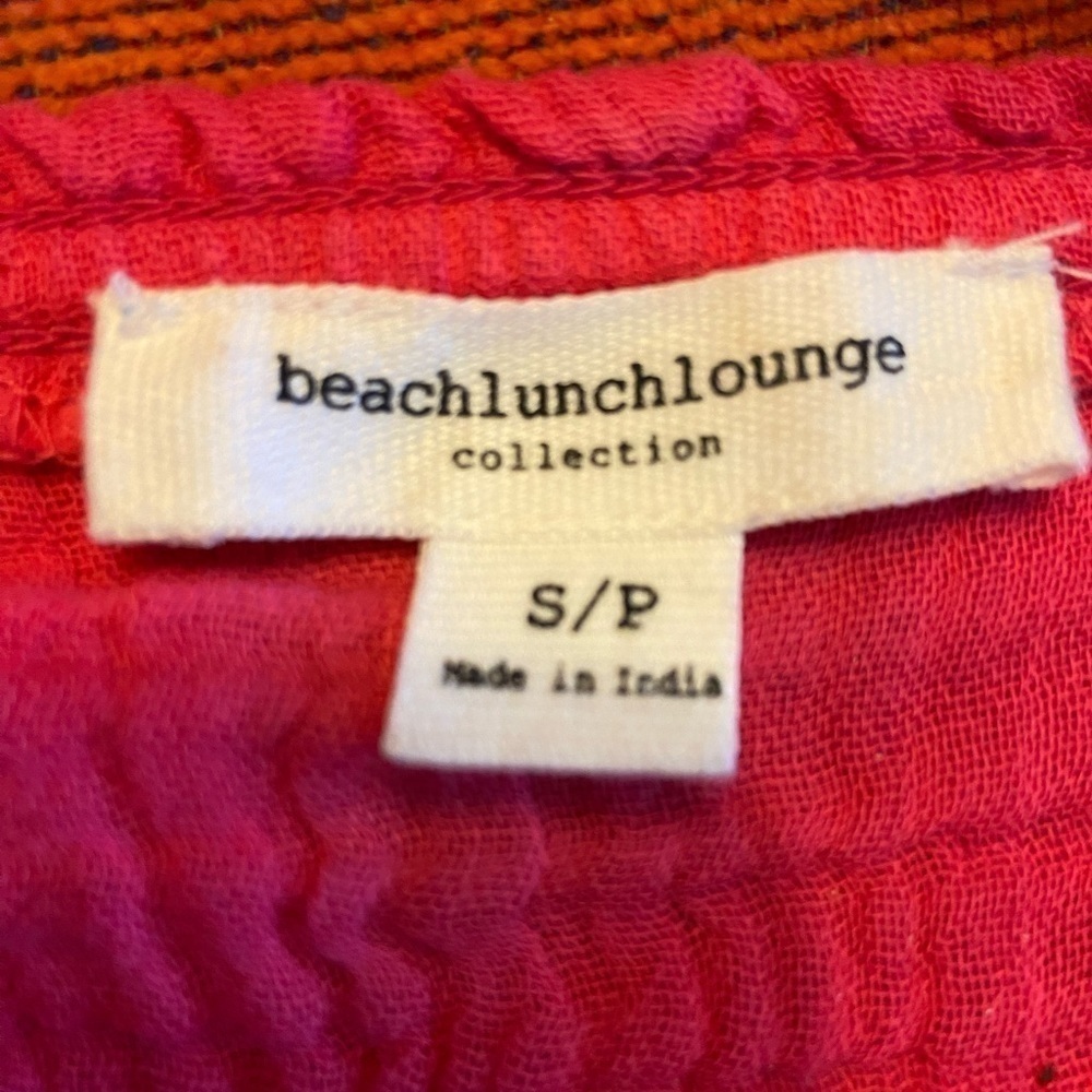 Beach Lunch Lounge tank blouse size small - Picture 3 of 4
